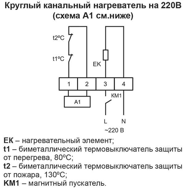 Схема подключения ЭНК-1