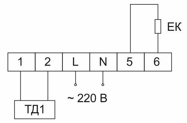 Регуляторы температуры МРТ220.12-16 - Схема
