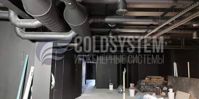Монтаж наборной приточно-вытяжной вентиляционной системы в компьютерном клубе