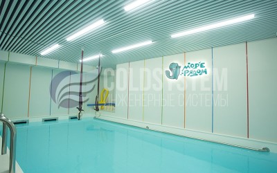 Монтаж вентиляции в бассейне аквацентра